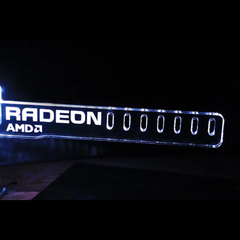 Синий Radeon AMD Cool СВЕТОДИОДНЫЙ Световой Компьютер Офис Главная Коробка ЕГО