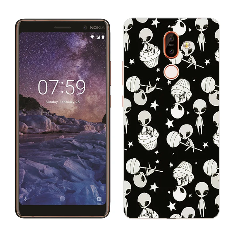 Для Nokia 7 Plus чехол для телефона прозрачный мягкий TPU Nokia7 силиконовый