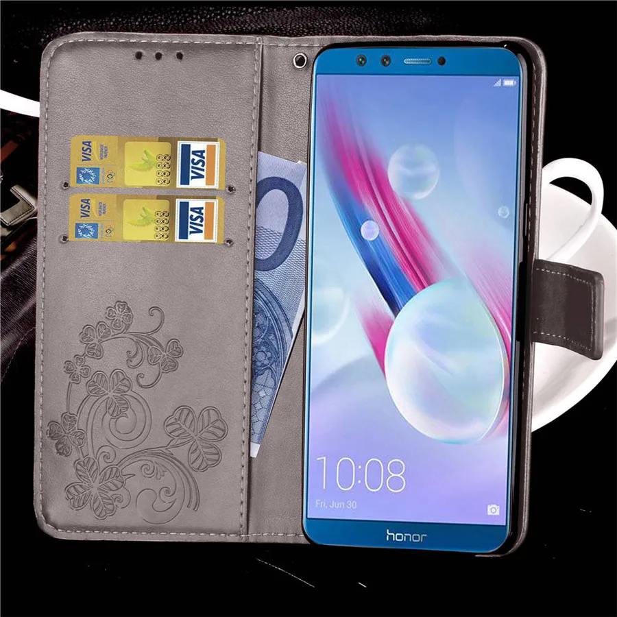 Чехол для huawei honor 9 Lite, чехол для honor 9 Lite, кожаный чехол-книжка на магните с цветком, чехол-книжка для huawei honor 9 honor 9 Lite, чехол