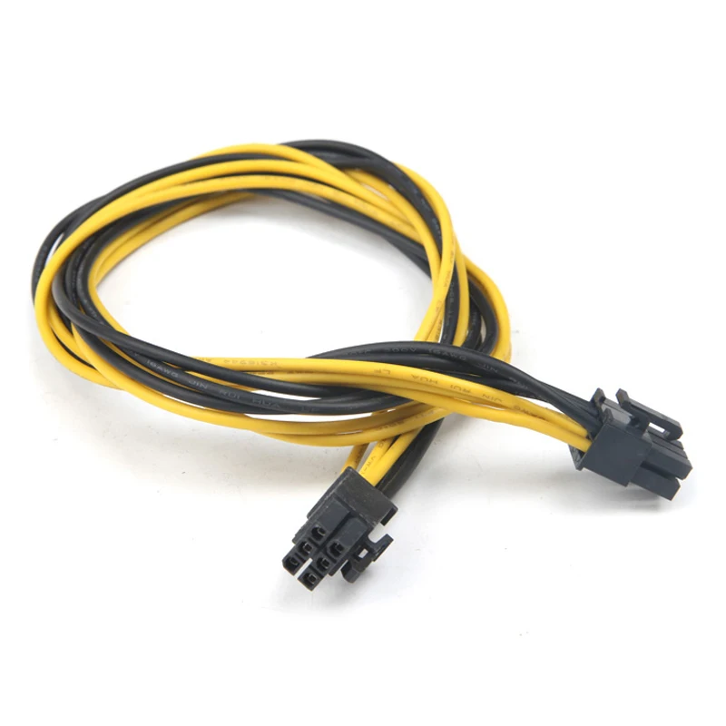 Мини-лучший кабель PCI-E PCIE PCI-Express 6P от Male до 6Pin графическая видеокарта Power Cabo 50 см
