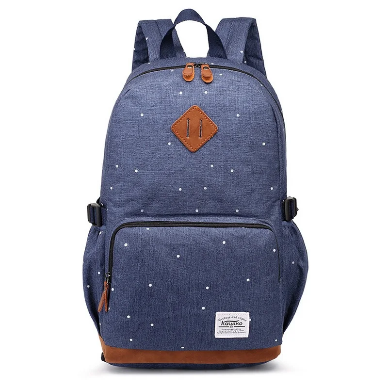 Корейский Оксфордский рюкзак в горошек с принтом для студентов школьные сумки