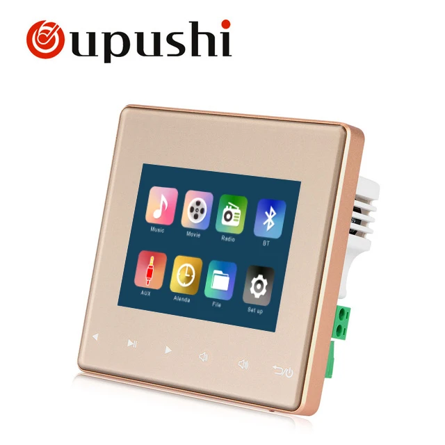 Oupushi домашний аудио визуальный в стенах усилители, FM/SD/AUX in/USB музыкальный плеер, Bluetooth цифровой стерео усилитель, домашний кинотеатр cinem - Цвет: A3