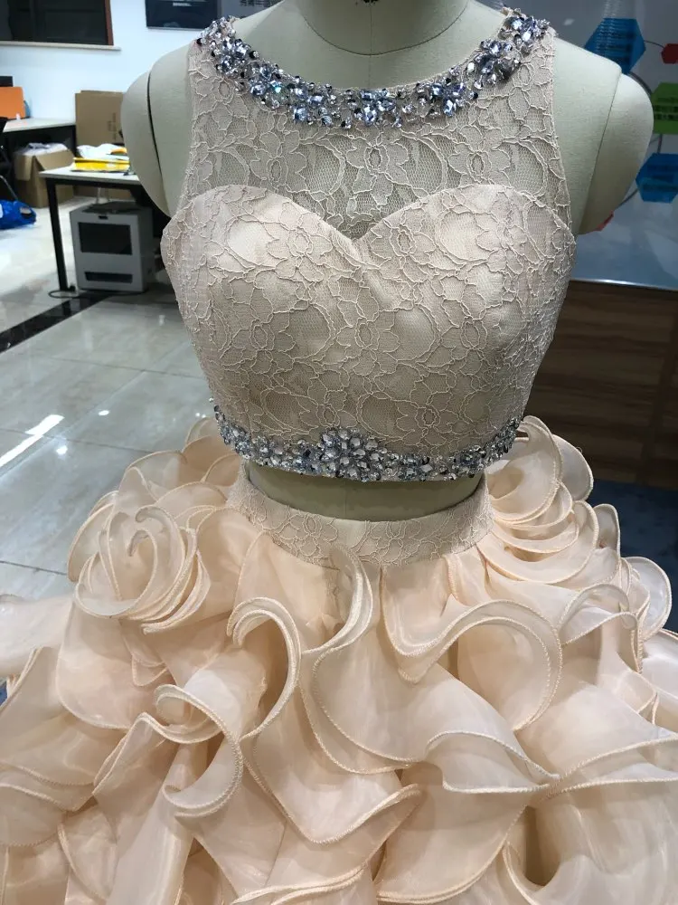 Бирюзовое платье для кинематографии из двух частей бальные платья органзы с