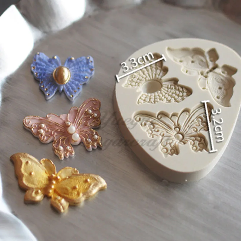 Yueyue Sugarcraft силиконовая форма в виде бабочки помадная инструменты для украшения