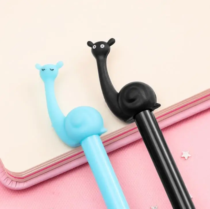 4 шт./компл. Kawaii 0,5 мм конфеты цвет животных Улитка силиконовые гелевые ручки корейские канцелярские подписи ручка Escolar Papelaria подарки