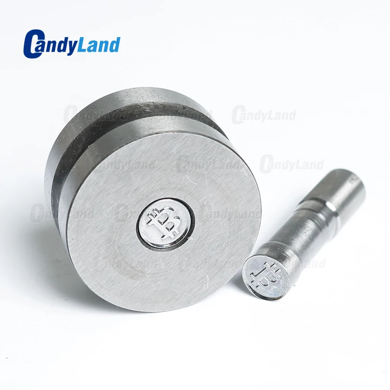 

CandyLand BTC Milk Tablet Die Punch Press Mold Sugar Tablet Stamper Custom Logo Mould Tablet Punch Die Tool For TDP Machine