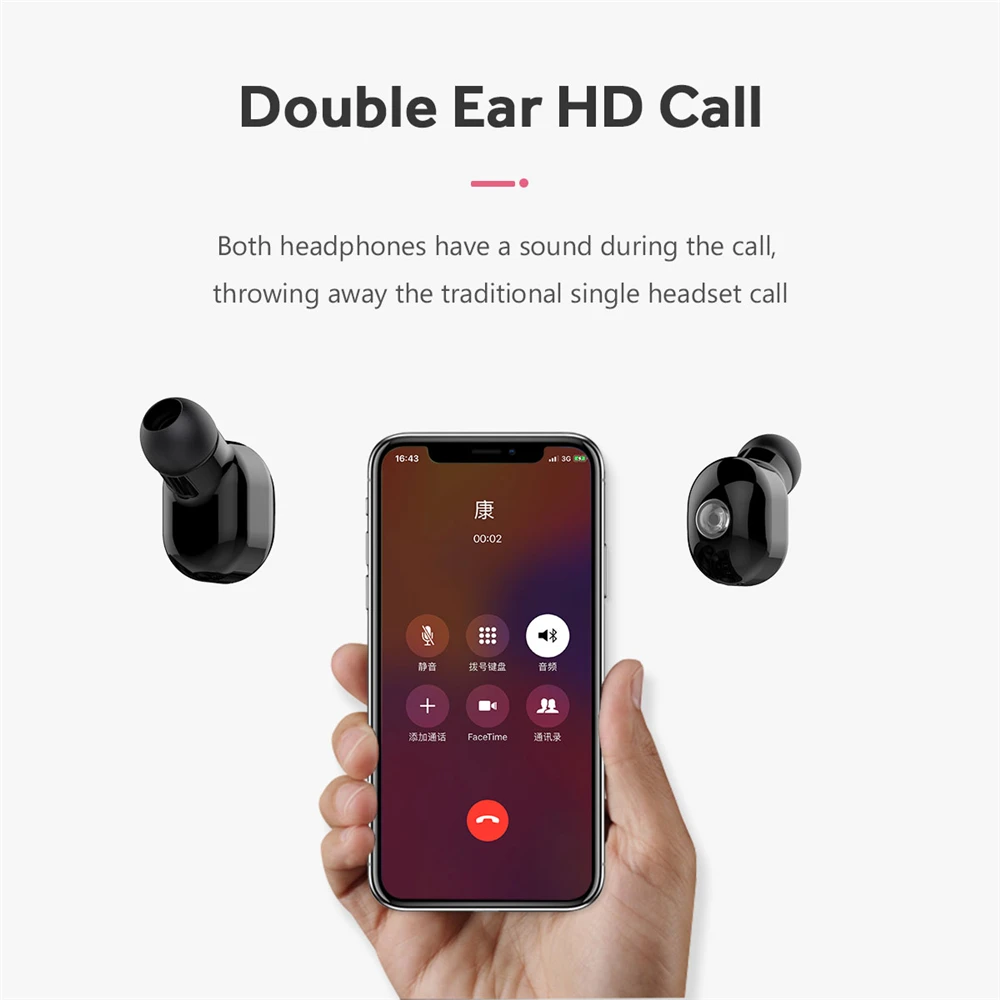 M2T TWS Bluetooth 5 0 мини беспроводные наушники с глубокими басами стерео спортивные