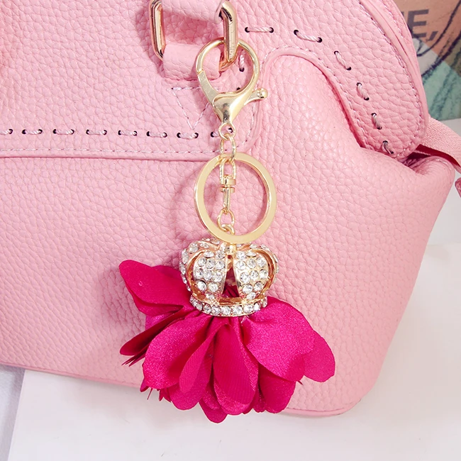 Камелия Маргаритка подвеска для сумки держатель кристалл стразы женской цветок