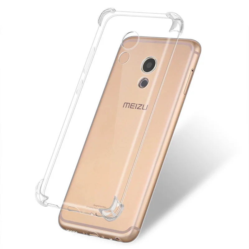 прозрачный силиконовый чехол для Meizu M5 M5s кристальный мягкий чехлы на мейзу meizu Note