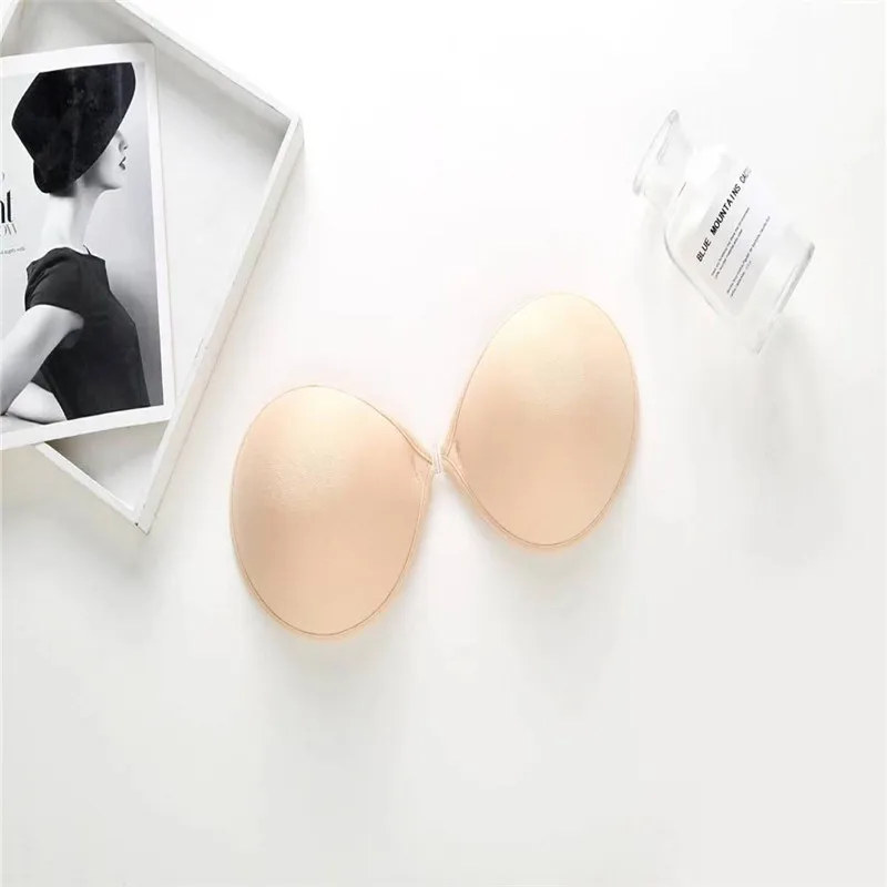 100pcs/Fashion Seamless Fly Invisible Bra Backless Strapless Push Up Women Adhesive silicon Bra