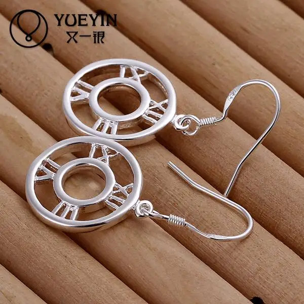 Преувеличенные серьги оптовая продажа с посеребрением длинные висячие для