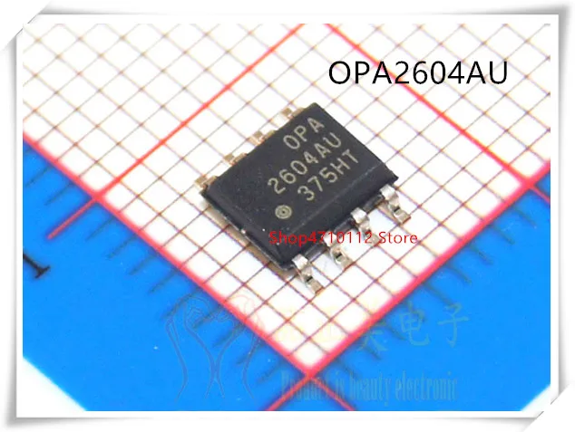 

NEW 10PCS/LOT OPA2604AU SOP8 2604AU Dual FET-Input Low-Distortion Operational IC