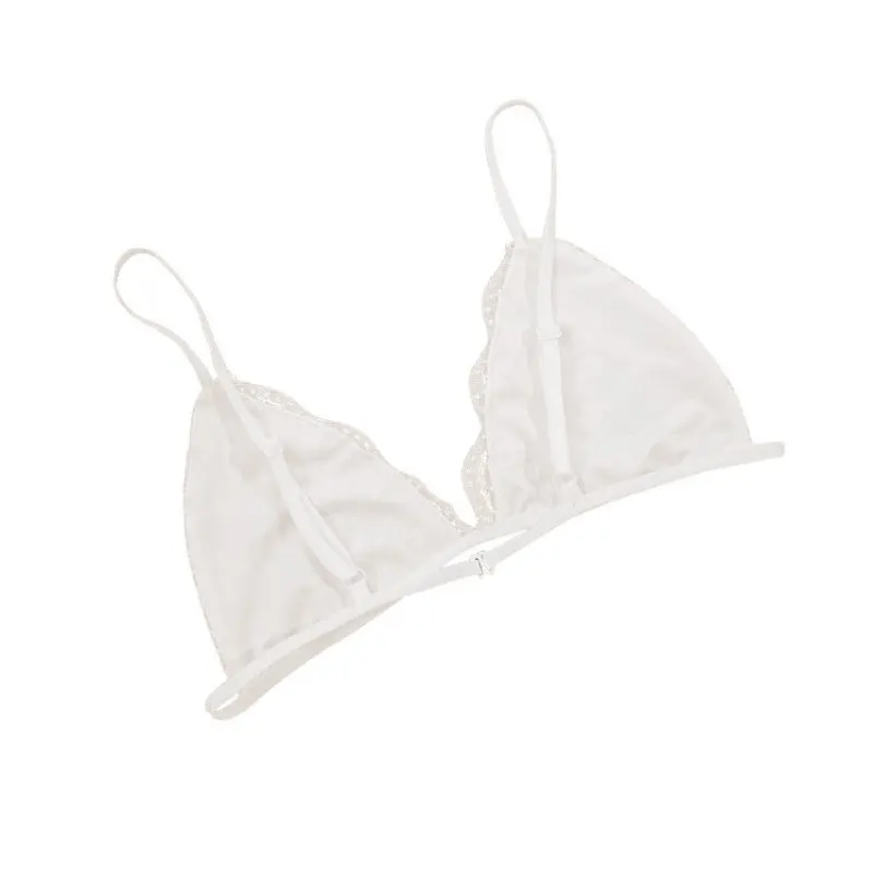 

Women Lady Summer Sexy Lace Triangle Bra Lingerie Crop Top Bralette Unpadded Fashion