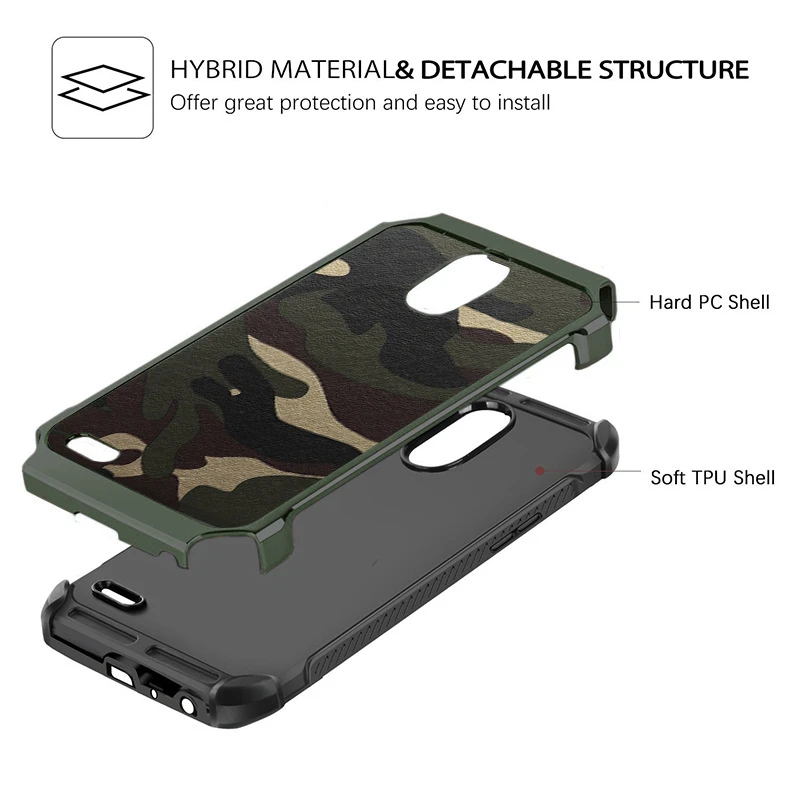 Камуфляжный чехол NTSPACE для телефона LG G7 G8 G5 армейский мягкий ударопрочный из ТПУ