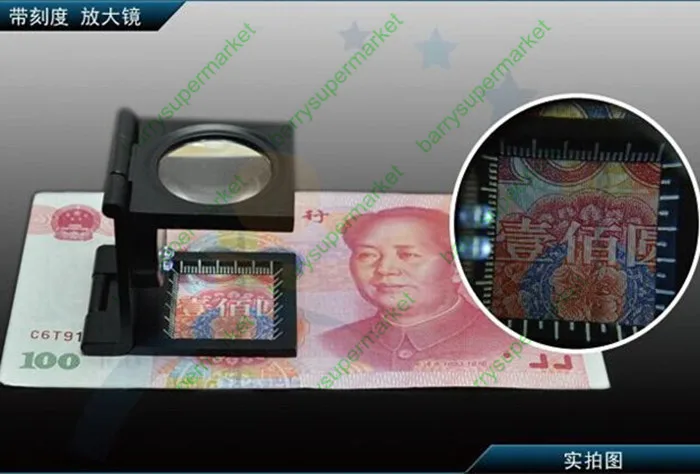 8X Складная Настольная лупа для измерения плотности градуирования со