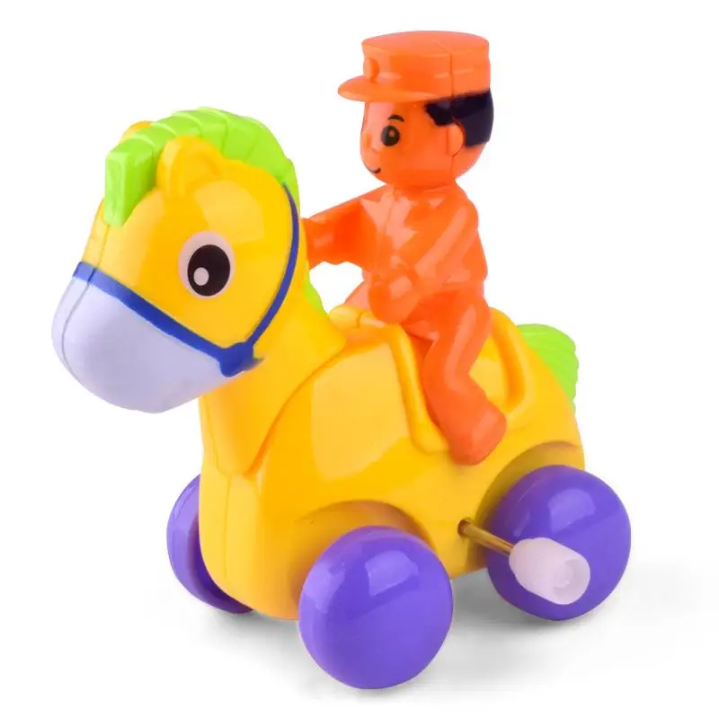 Заводные игрушки на цепочке в западном стиле лошадь для прыжков и верховой езды