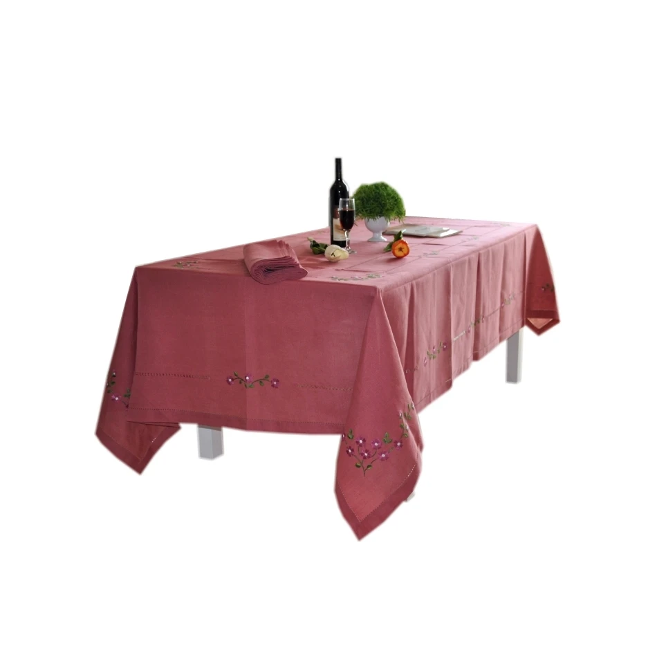 HETAIYIYUAN Fashion Party embroidery table cloth hand tablecloth pastoral flower dining tablecloths cover | Дом и сад
