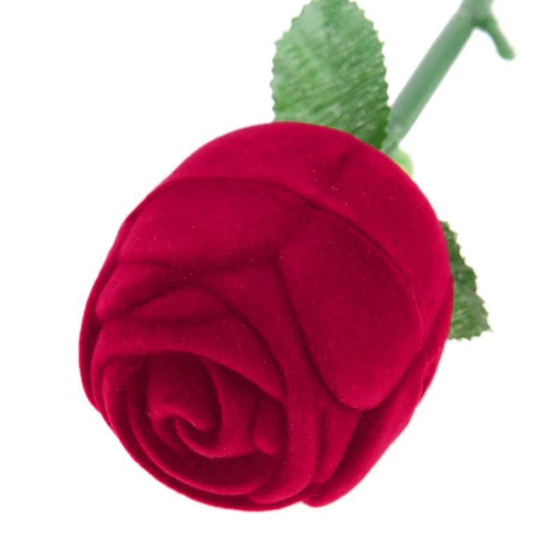 Розовая Подарочная коробка для ювелирных изделий романтичный дизайн красная