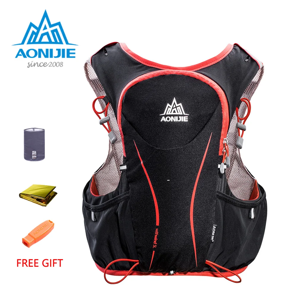 

AONIJIE E906 Hydration Pack Backpack Rucksack Bag Vest Harness Water Bladder Hiking Camping Running Marathon Race Sports 5L