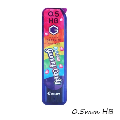 0.5 HB CANDY Japan Pilot X Nicola Magazine Limited Neox графитовые грифели для механических карандашей HRF5G20 0,5 мм B/HB 60 мм* 40 шт - Цвет: 0.5 HB CANDY