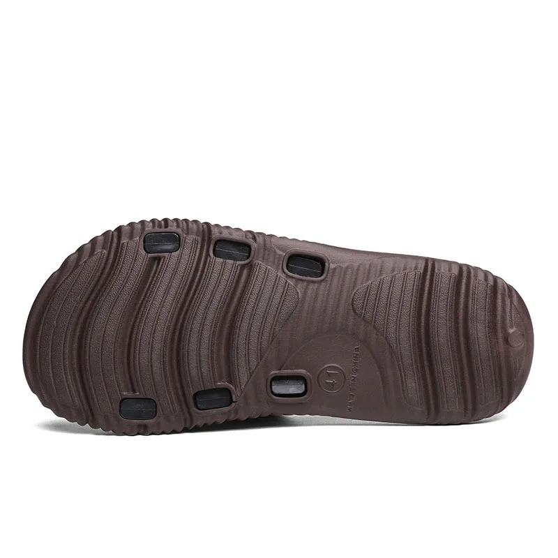 Мужские шлепанцы с мягкой подошвой удобные простые пляжные тапки для дома отдыха