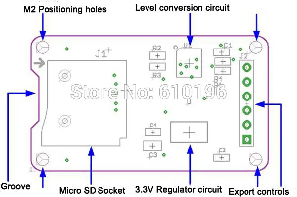 10 шт./лот Micro SD карта адаптер SPI интерфейс Мини TF Карта Чтение модуль записи с чипом