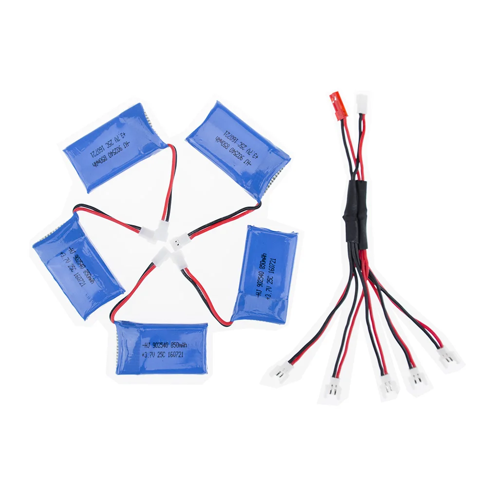SYMA X5C RC Lipo Аккумулятор 3.7 В 850 мАч 5 шт. и зарядное устройство кабель для Сыма X5 x5sw x5sc