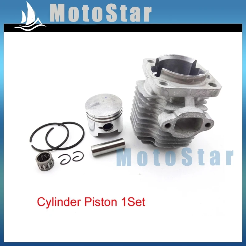Головка цилиндра 44 мм + поршневой штифт 12 комплект колец подшипника для 2 тактного