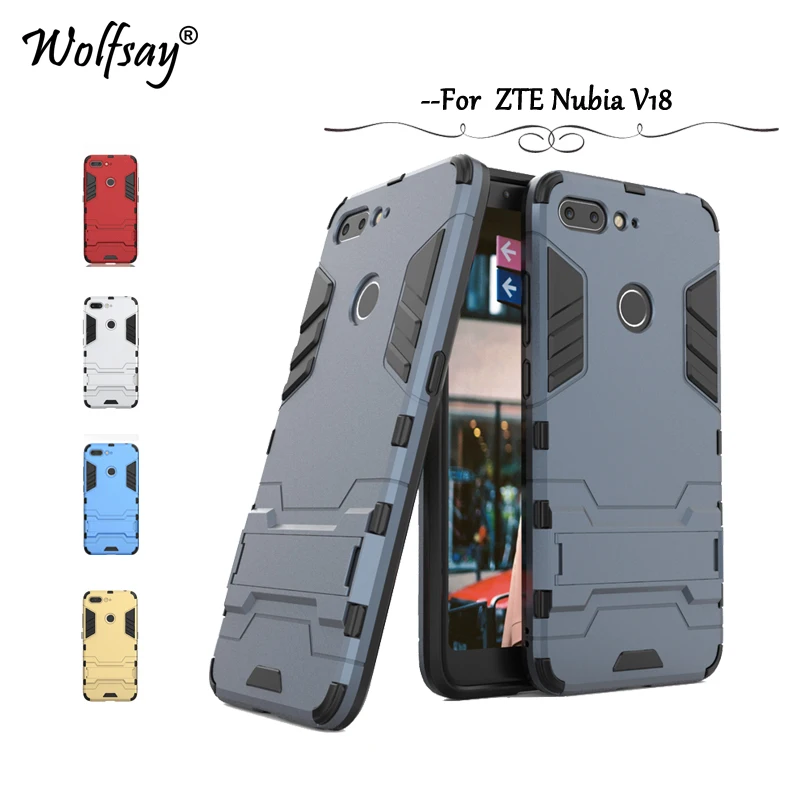Чехол Wolfsay ZTE Nubia V18 чехол V 18 NX612 тонкий армированный робот резиновый для телефона