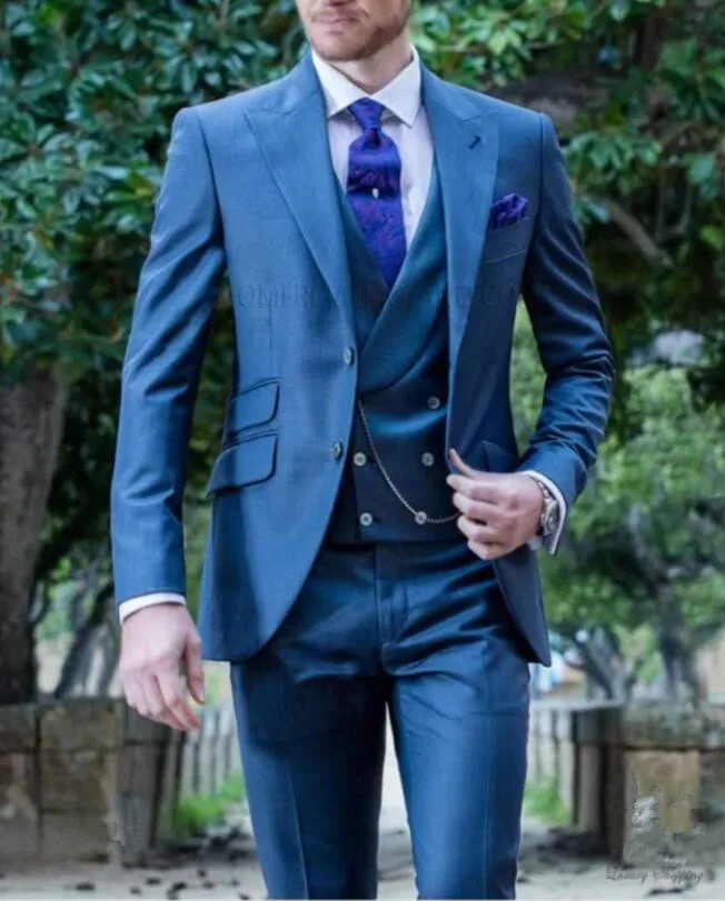 Мужские костюмы из трех предметов для вечеринки выпускного вечера сцены 2019