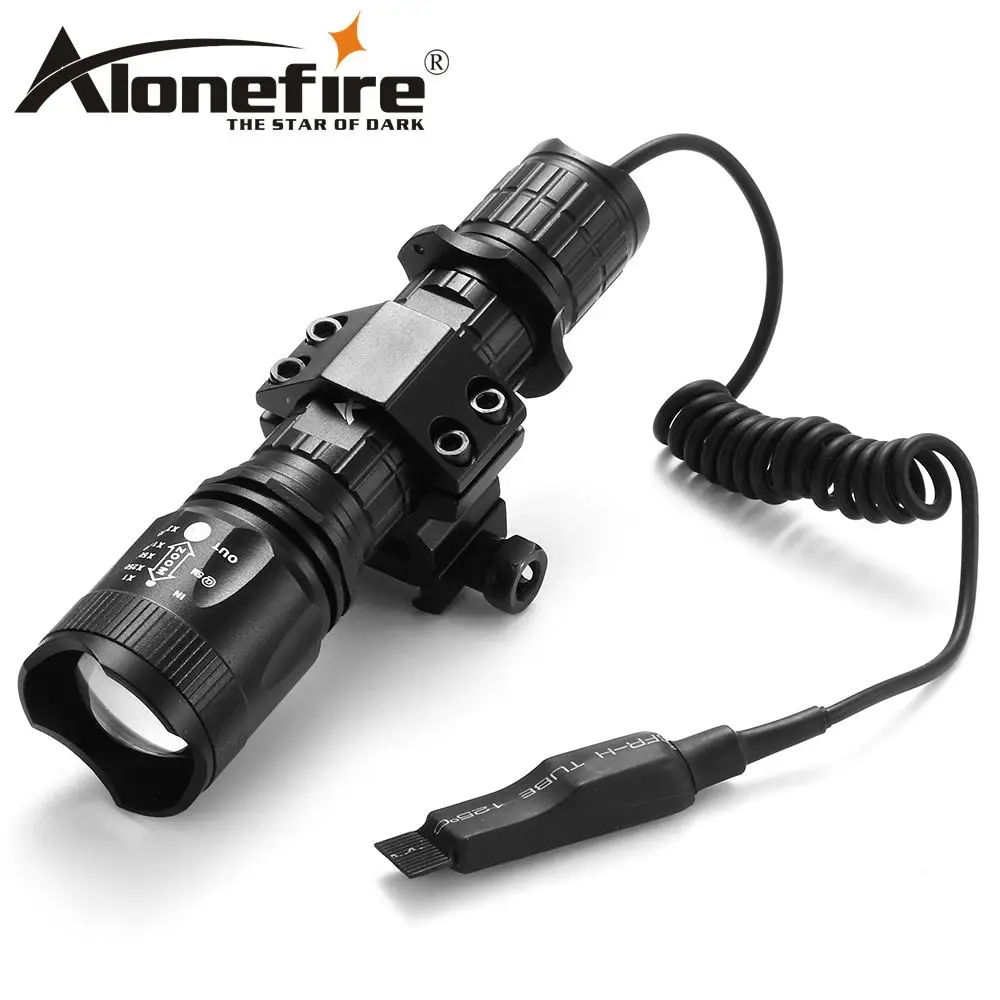 Тактический фонарик AloneFire TK400 XML L2 портативный с 5 режимами работы охотничий