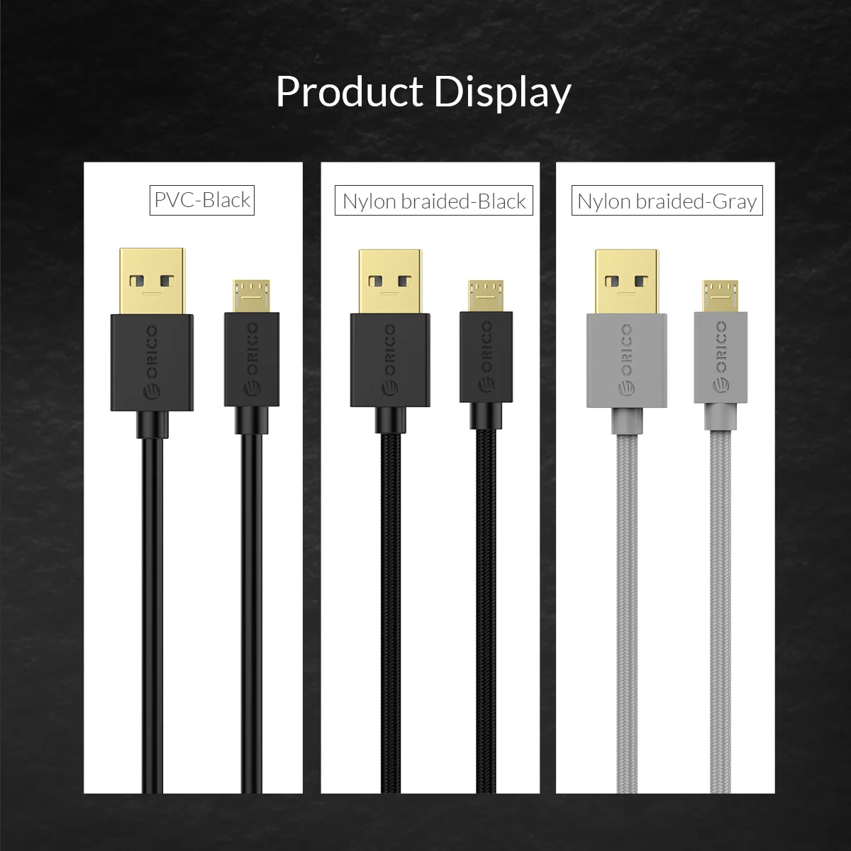 ORICO Micro USB 2,0 кабель PCV 2A кабель синхронизации данных и зарядки для samsung huawei Xiaomi LG power Bank