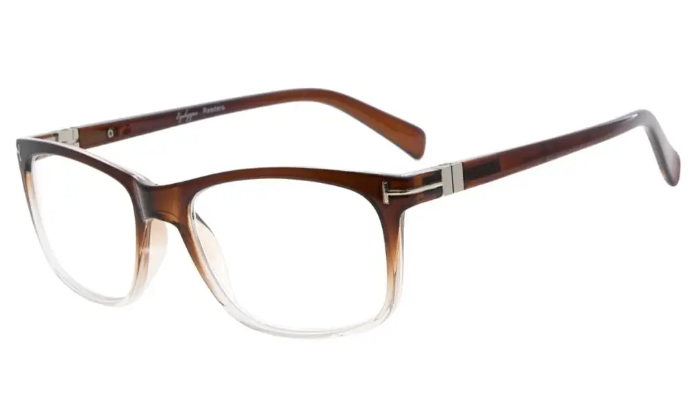 R150 Eyekepper модные очки для чтения Для мужчин Для женщин - Цвет оправы: BrownClear