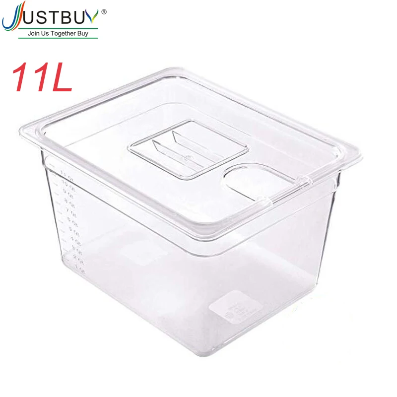JUSTBUY Sous Vide контейнер с крышкой 11 л резервуар для воды баня циркулятора кулинарная