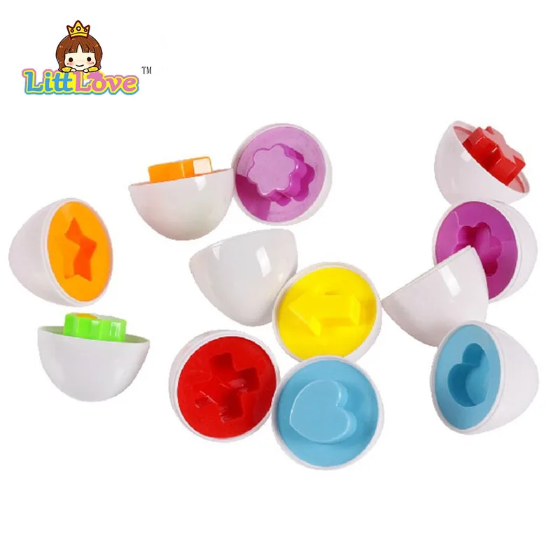 LittLove 6Pcs Eggs Learning Education Toys Kids Mixed Shape Wise Pretend Puzzle Smart Baby Kid Tool Brain Games | Игрушки и хобби