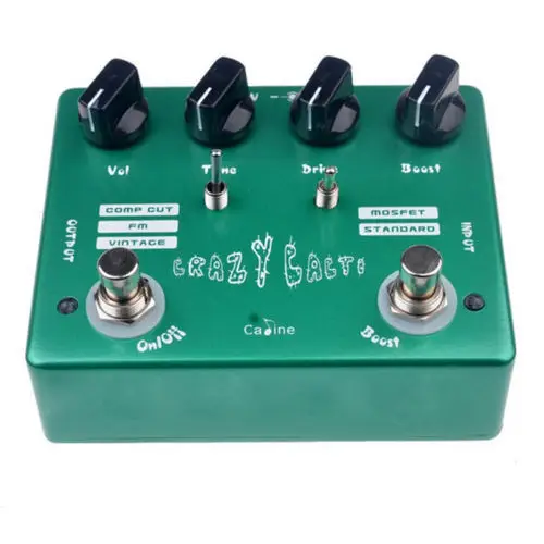 Номи педаль эффектов для электрогитары &quotCrazy Cacti&quot Overdrive гитарные эффекты Caline CP 20
