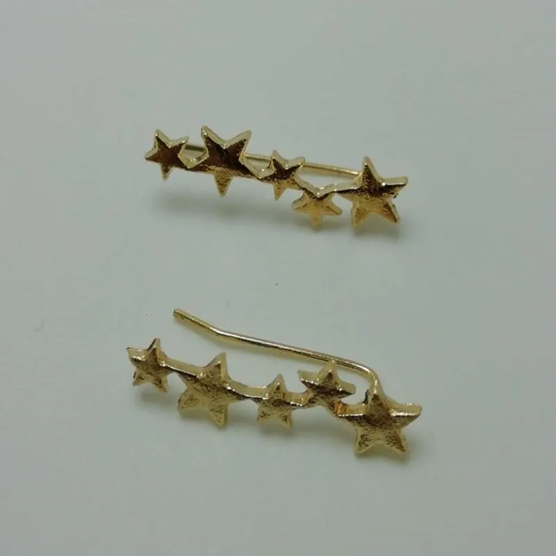 GOLD Женские серьги в европейском и американском стиле, большие четырехслойные серьги-кольца золотого цвета, модный ювелирный подарок - Окраска металла: GOLD
