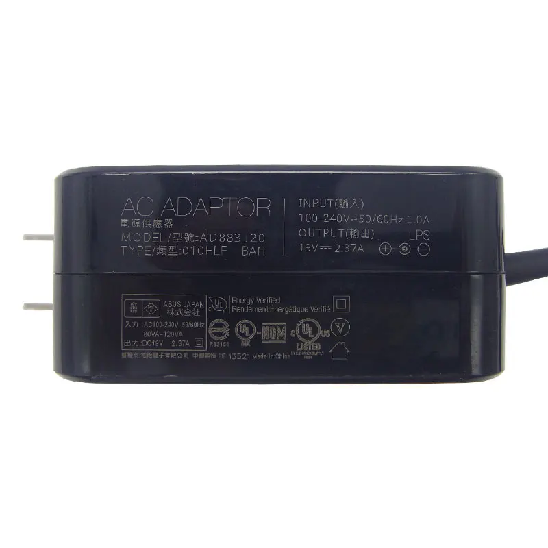 19V 2.37A 45 Вт AD883J20 AC Мощность адаптер для дома/путешествия Зарядное устройство Asus