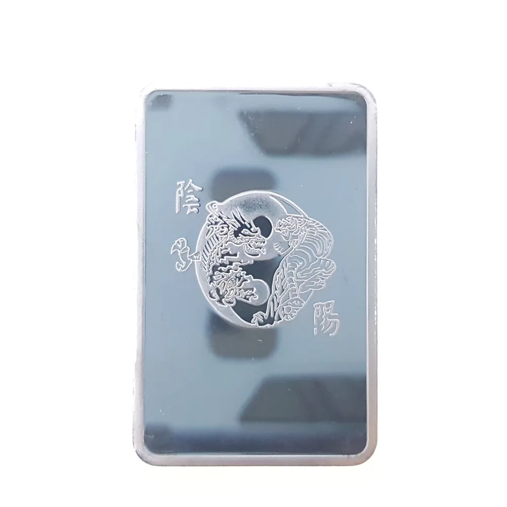 Commemorative Coin Collection Medal Souvenir Badge Money Anniversary Silvery Bar Plated Bullion Twelve zodiac Dragon | Дом и сад
