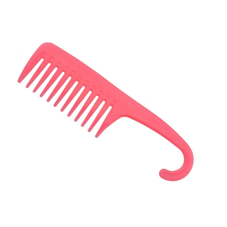 Расческа для душа разных цветов с широкими зубьями и влажным внешним видом
