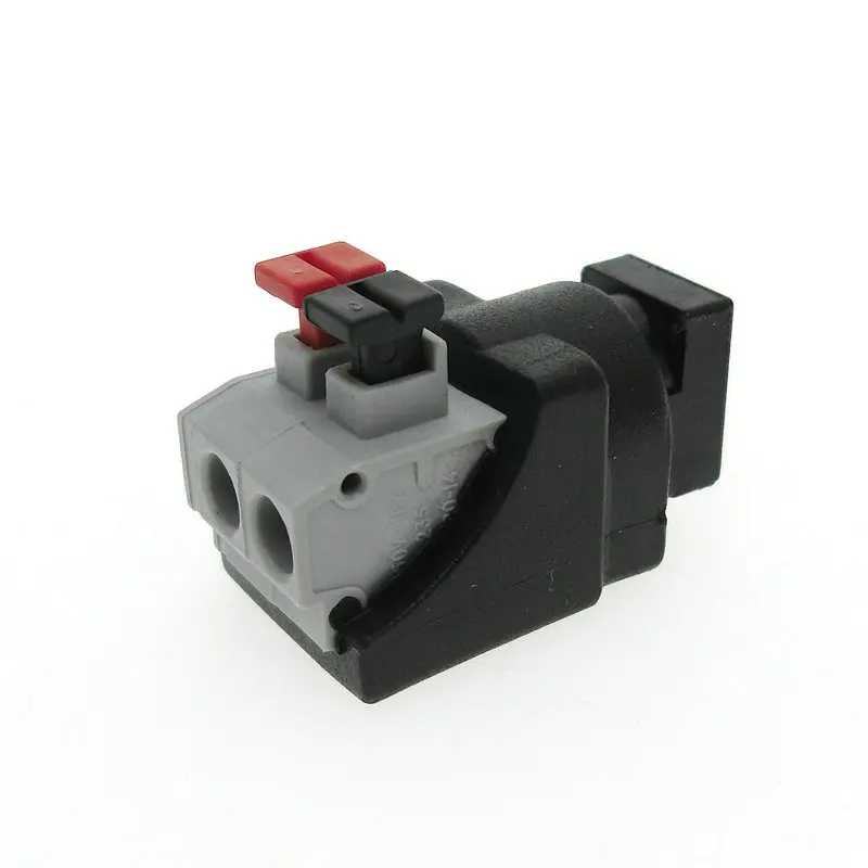 Коннектор питания постоянного тока для светодиодные ленты дизайн Клип Весна