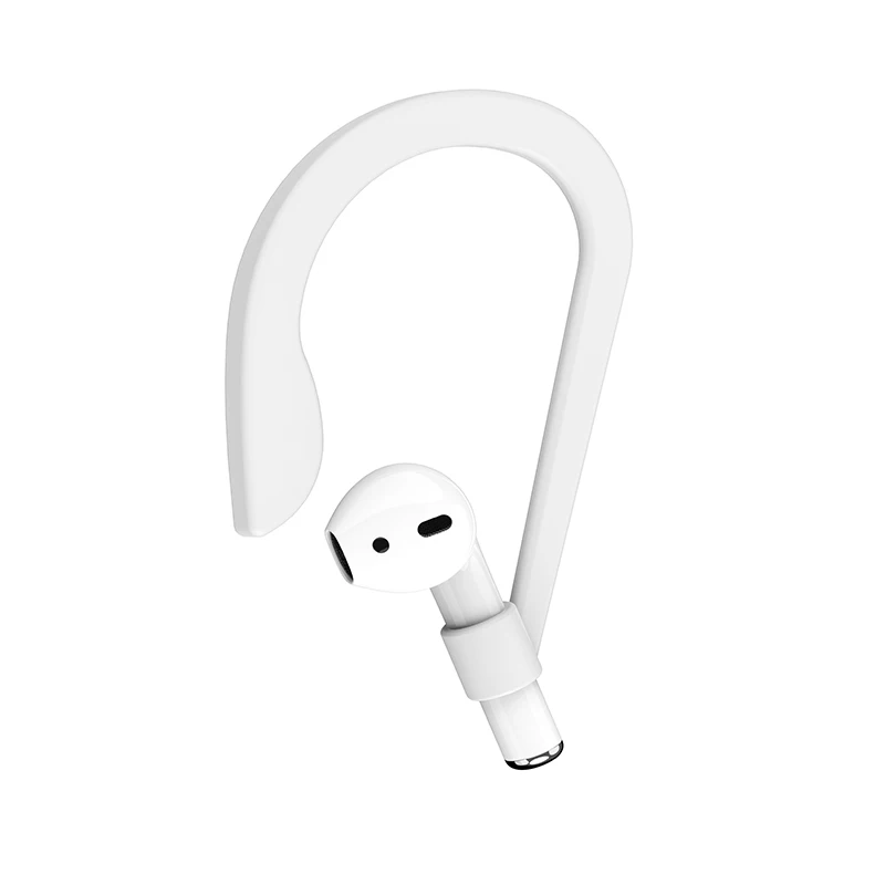 White Hook IHaitun магнитный ремешок для Airpods анти потеря ремни наушники веревка для Bluetooth TWS беспроводной держатель силиконового кабеля чехол - Цвет: White Hook