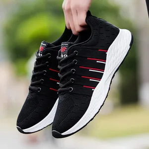 Кроссовки Ulzzang мужские спортивные, для путешествий, модная дышащая обувь для бега, нескользящая универсальная сетчатая спортивная обувь