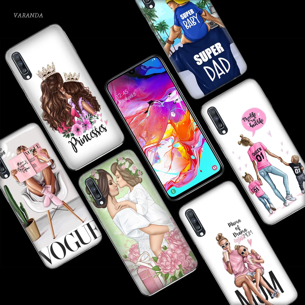 Для мам и детей, девочек queen чехол для samsung A50 A70 A20e A80 A60 A30 A20 A10 A8 A7 A6 плюс A9 мягкий Корпус чехол для телефона в виде ракушки