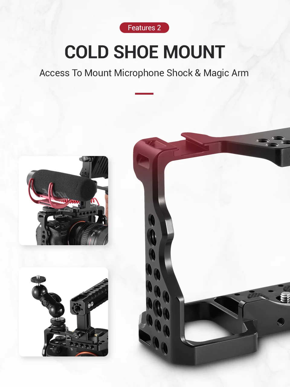 SmallRig a7iii a7r3 a7m3 клетка для sony A7RIII/A7III/A7MIII алюминиевый сплав клетка для крепления штатива быстросъемный Комплект расширения-2087