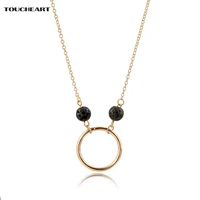 toucheart gold circle chain necklaces pendants long necklaces for women charm designer ethnic boho jewelry necklace sne180017