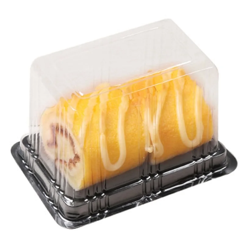 

1000pcs Food Grade Disposable Clear Plastic Transparent Cheese Cake Boxes Uptake Cake Box for Pastry Bakery Dessert shop wa3569