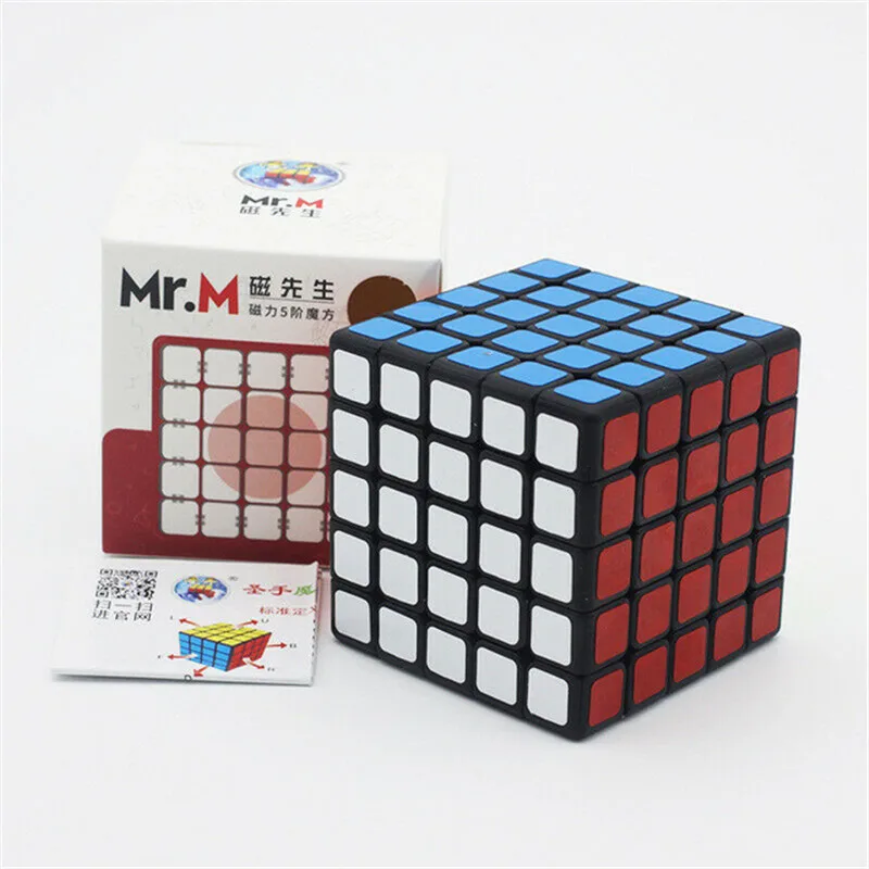 5x5x5 4 стиля SengSo Mr. M 2x2 3x3 4x4 5x5 Магнитный Профессиональный скоростной куб твисти Головоломка Развивающие игрушки для детей игрушка в подарок - Цвет: 5x5x5