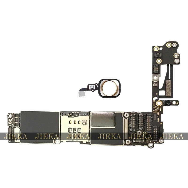 Полностью разблокированная для iphone 6 4,7 дюймов материнская плата без/с Touch ID для iphone 6 материнская плата с системой IOS 16 Гб 64 Гб 128 ГБ