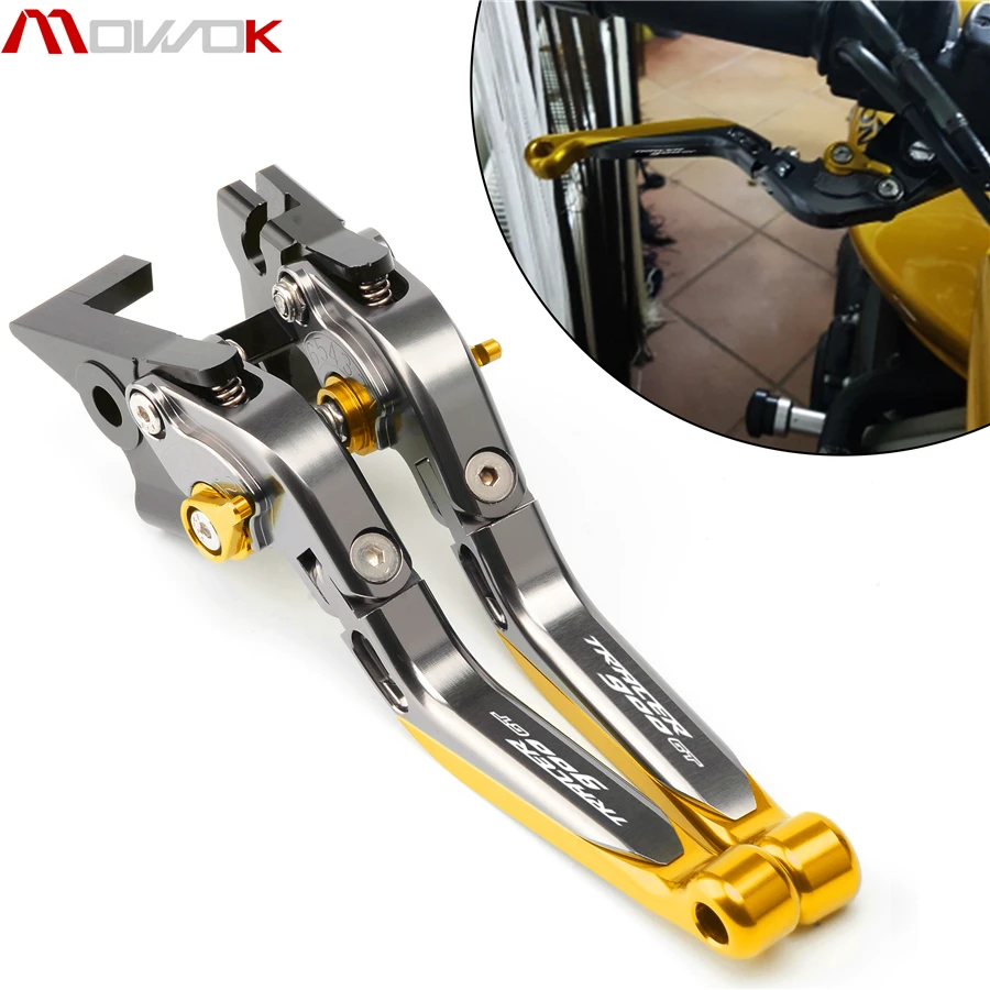 Для YAMAHA TRACER 900 GT TRACER 900/GT- CNC полностью черные регулируемые складные выдвижные рычаги тормоза мотоцикла сцепления